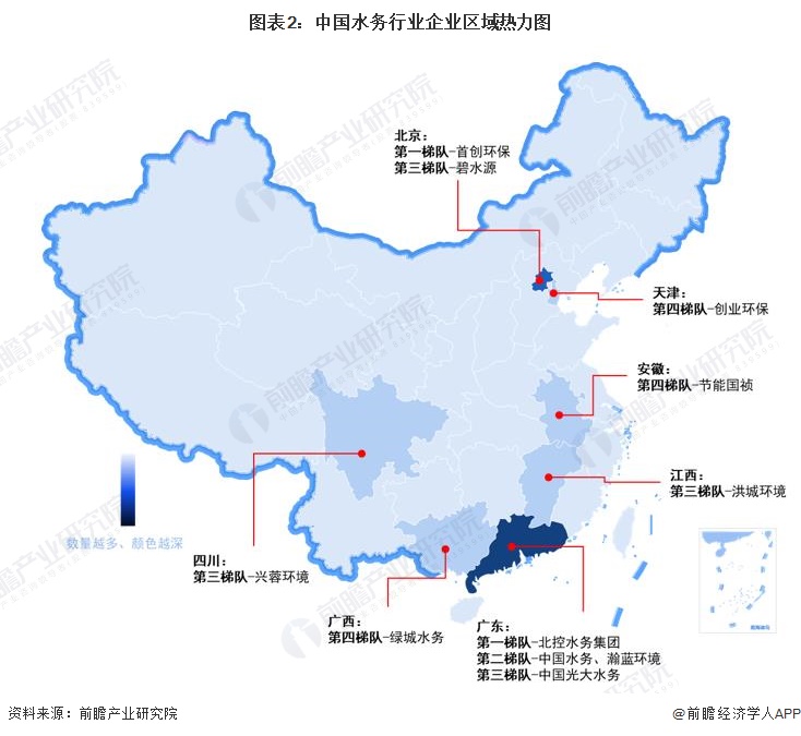 【行业深度】2024年中国水务行业竞争格局及市场份额分析区域市场集中度较高(图2)